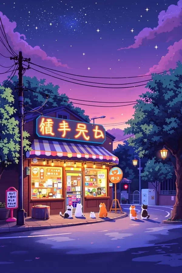 《猫町便利屋》封面图，搞笑喜剧番剧